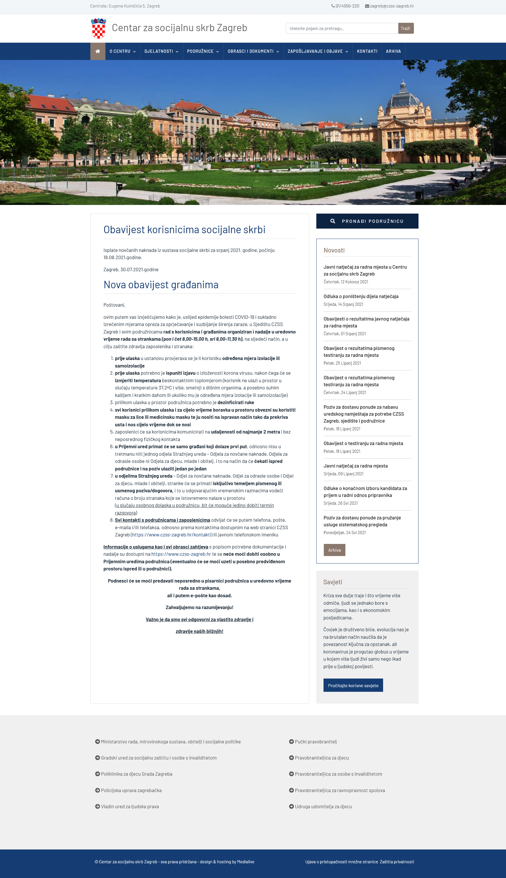Medialive - izrada web stranica - radovi
