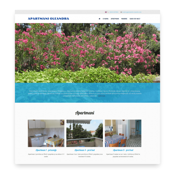 Apartmani Oleandra