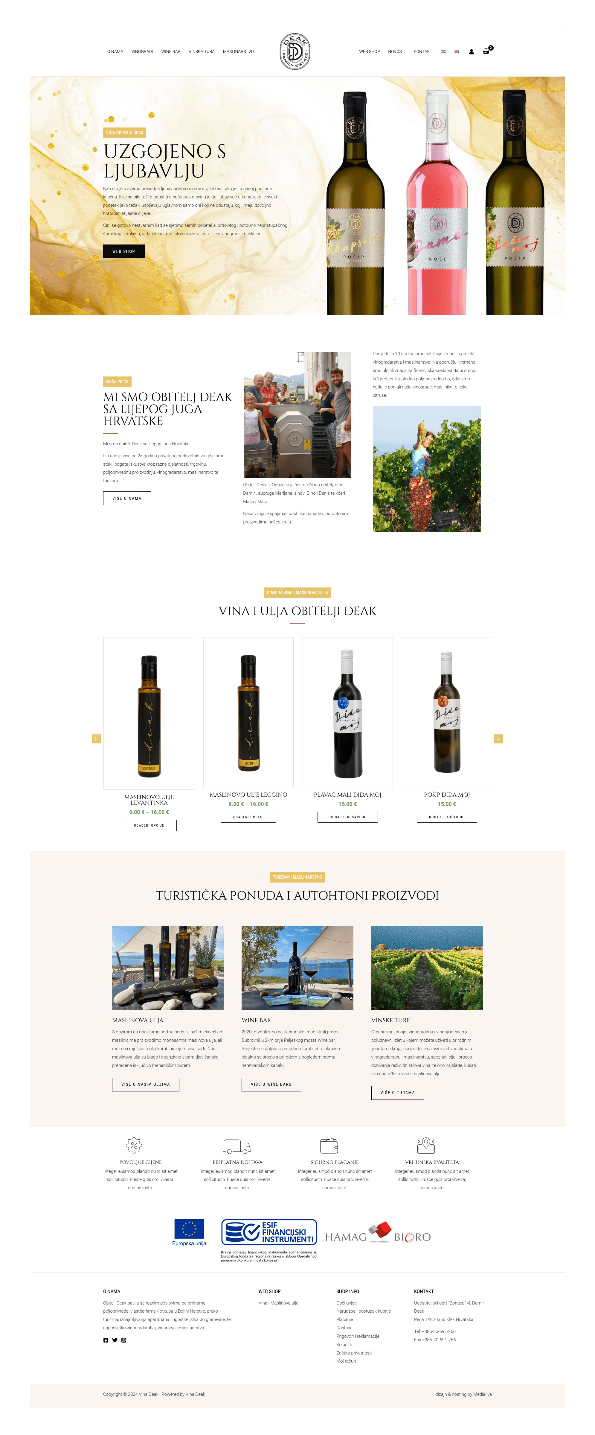 Izrada web shopa za vinara – Vina Deak
