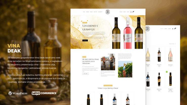 Izrada web shopa za vinara – Vina Deak