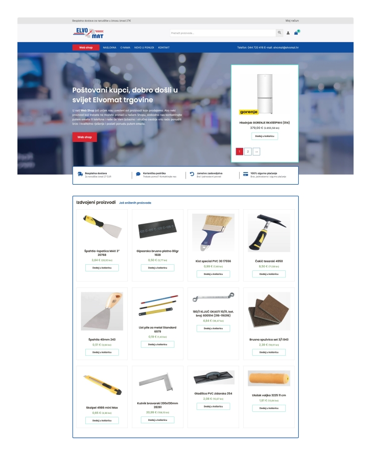 Izrada WooCommerce web shopa  – Elvomat
