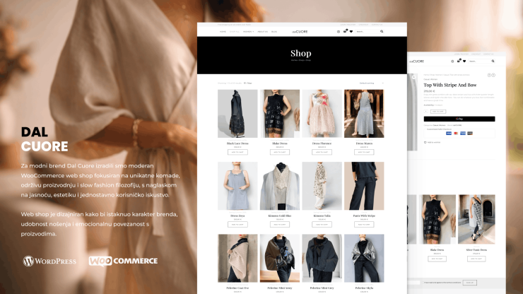 WooCommerce web shop za održivu i autorsku modu